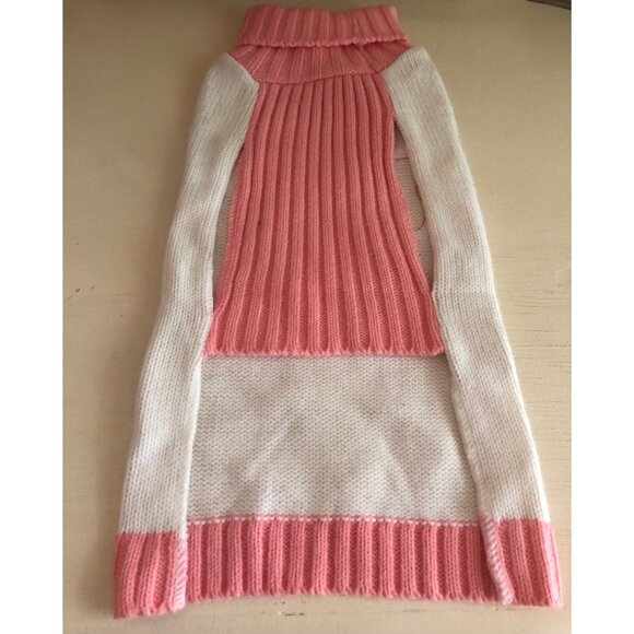Pet Dog Apparel Pink Bow Sweater Size Medium - Picture 3 of 4